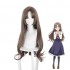 Anime Osananajimi ga Zettai ni Makenai Love Comedy Momosaka Maria Brown Long Cosplay Wigs