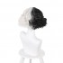 Movie Cruella Cruella De Vil Black White Bangs Curly Cosplay Wigs