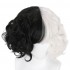 Movie Cruella Cruella De Vil Black White Bangs Curly Cosplay Wigs