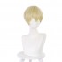 Anime Tokyo Revengers Chifuyu Matsuno Light Gold Gradient Black Short Cosplay Wigs