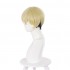 Anime Tokyo Revengers Chifuyu Matsuno Light Gold Gradient Black Short Cosplay Wigs