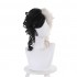 Movie Cruella Cruella De Vil Black White Center Bangs Curly Cosplay Wigs