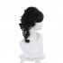 Movie Cruella Cruella De Vil Black White Center Bangs Curly Cosplay Wigs