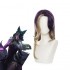 Game LOL Coven Ahri Purple Blonde Long Cosplay Wigs