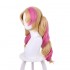 Game LOL Cafe Cutie Gwen Red &amp; Blonde Cosplay Wigs With Twist Braid