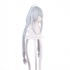 Game Azur Lane MNF Le Malin White Mixed Blue Double Twist Braid Cosplay Wigs