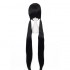 Anime Danganronpa V3: Killing Harmony Maki Harukawa Black Long Cosplay Wigs