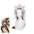 Game Genshin Impact Arataki Itto Silver Mixed Red Long Cosplay Wigs With Props