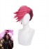 Game LOL Arcane Vi Rose Red Cosplay Wigs