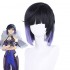 Game Genshin Impact Yelan Black Gradient Purple Cosplay Wigs