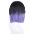 Game Genshin Impact Yelan Black Gradient Purple Cosplay Wigs