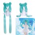 Anime Vocaloid SEGA Hatsune Miku SPM 15th Anniversary KEI Ver. Cosplay Wigs