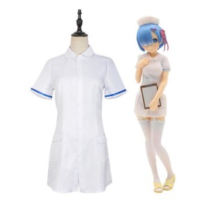 Anime Re:Zero Starting Life in Another World Rem Nurse Suit Cosplay Costume