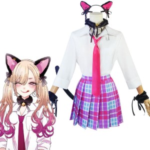 Anime My Dress-Up Darling Marin Kitagawa Cat Uniform Cosplay Costumes