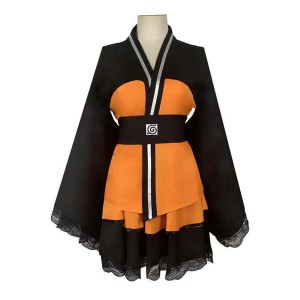 Anime Naruto Naruto Uzumaki Kimono Halloween Cosplay Costume