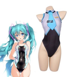 VOCALOID Hatsune Miku 初音ミク Jumpsuit Swimsuits Cosplay Costumes