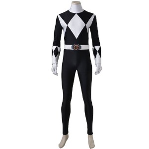 Mighty Morphin Power Rangers Zack Taylor Black Ranger Cosplay Costumes