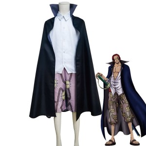 Anime One Piece Red-Haired Shanks Cosplay Costumes