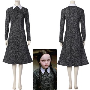 The Addams Family Wednesday Addams Christina Ricci Cosplay Costumes