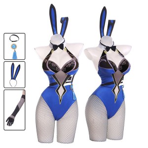 Game Genshin Impact Yelan Bunnygirl Cosplay Costumes