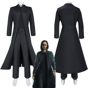 Movie The Matrix Resurrections Neo Thomas Anderson Cosplay Costumes