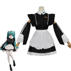 Vocaloid Hatsune Miku Maid Cosplay Costumes