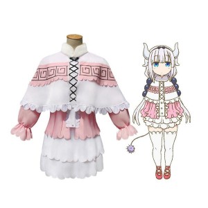 Anime Miss Kobayashis Dragon Maid Kanna Kamui Dress Cosplay Costume