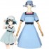 Anime Steins;Gate Shiina Mayuri Blue Dress Cosplay Costume with Hat