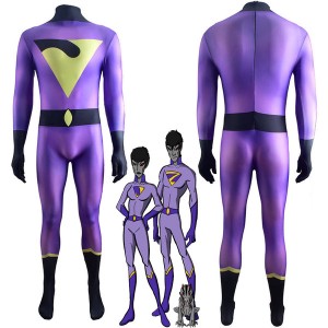 The Wonder Twins Jayna Jumpsuit Cosplay Costumes