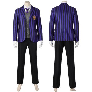 The Addams Family Wednesday Eugene Otinger Nevermore Academy Uniform Cosplay Costumes