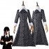 The Addams Family Wednesday Christina Ricci Dress Cosplay Costumes