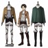 Anime Attack on Titan Levi Ackerman Survey Corps Uniform Set Cosplay Costume