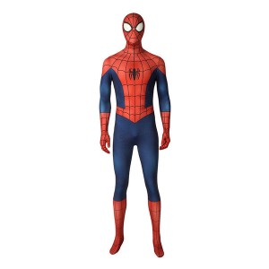 Ultimate Spider-Man Season1 Peter Parker Spiderman Elastic Force Jumpsuit Cosplay Costume