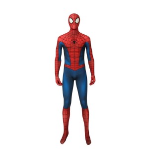 Spider-Man Elastic Force Jumpsuit Cosplay Costume with Free Headgear