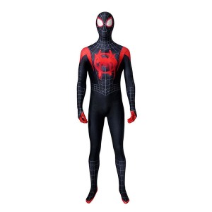 Spider-Man: Into the Spider-Verse Miles Morales Spiderman Jumpsuit Elastic Force Cosplay Costume