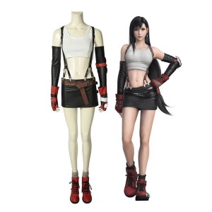 Game Final Fantasy VII FF7 Tifa Lockhart Outfits Cosplay Costume