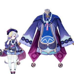 Game Genshin Impact QiQi Fullset Cosplay Costumes