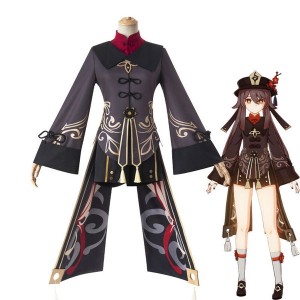 Game Genshin Impact HuTao Fullset Cosplay Costumes