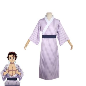 Anime Demon Slayer Kimetsu no Yaiba Tanjirou Kamado Pajamas Cosplay Costumes