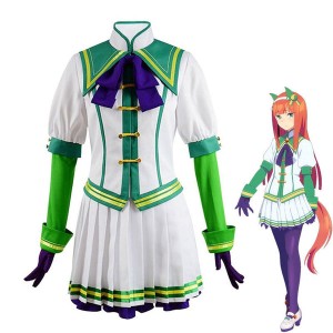 Anime Uma Musume Pretty Derby Silence Suzuka School Uniform Cosplay Costumes