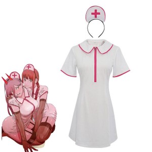 Anime Chainsaw Man Makima Power Nurse Fullsuit Cosplay Costumes