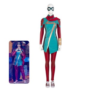 Ms. Marvel Kamala Khan Fullsuit Halloween Cosplay Costumes