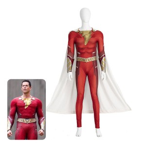 Movie Shazam Fullsuit Halloween Cosplay Costumes