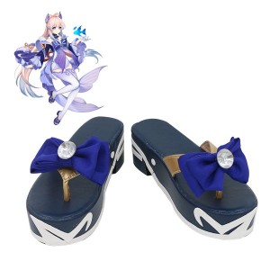 Game Genshin Impact Sangonomiya Kokomi Cosplay Shoes