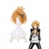 Anime My Hero Academia Denki Kaminari Short blond Cosplay Wigs with Free Headwear