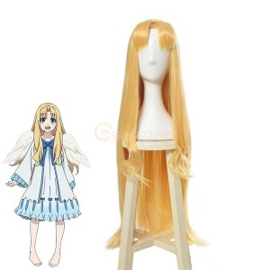 Anime The Rising of the Shield Hero Filo Blonde 90cm Long Straight Cosplay Wigs