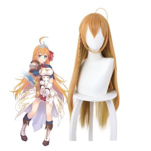 Princess Connect! Re:Dive Eustiana Von Astrea Yellow Gradient 90cm Long Straight Cosplay Wigs
