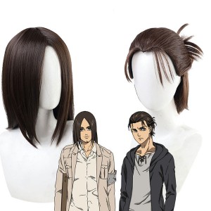 Anime Attack on Titan Last Season Eren Yeager Cosplay Wigs