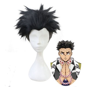 Anime Demon Slayer: Kimetsu no Yaiba Gyomei Himejima Cosplay Wig