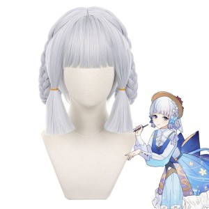 Game Genshin Impact Kamisato Ayaka Springbloom Missive Cosplay Wigs